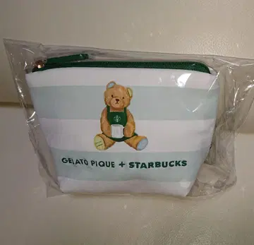 스타벅스 젤라또피케 파우치 보더 민트 그린 완판템