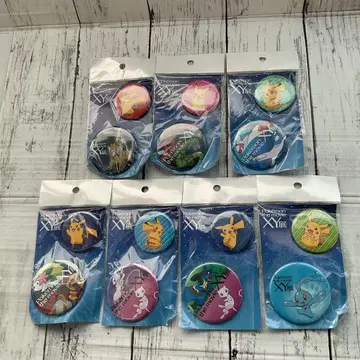 포켓몬 영화 XY전 캔뱃지 8개 세트 2017