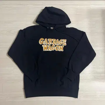 GARAGE WAGON / 블랙 후드 부착 후드티