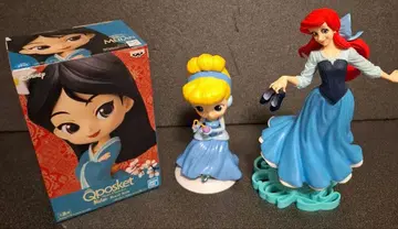 디즈니 피규어 3종 세트 뮬란 신데렐라 아리엘