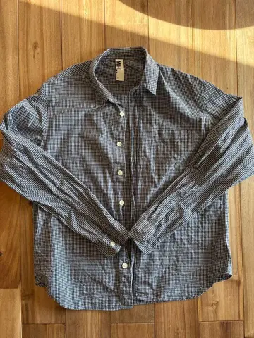 MHL. 체크 무늬 긴팔 셔츠 L 사이즈