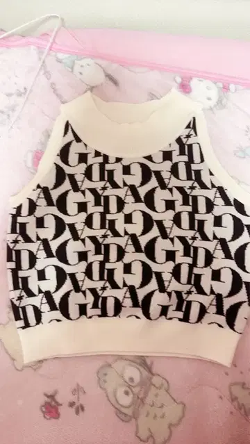 GYDA 자카드 아메스리 니트탑