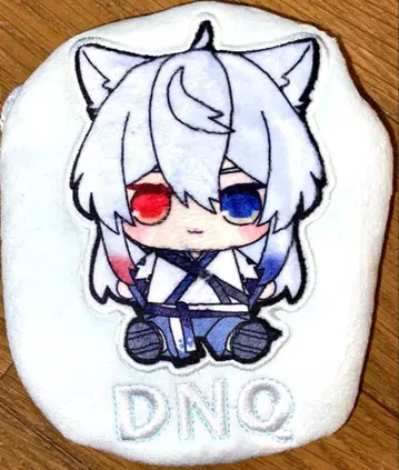 컬러풀 피치 아플리케 파우치 돗누쿠