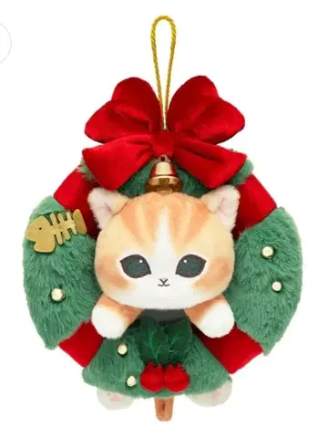 NEW mofusand 크리스마스 리스 봉제 인형