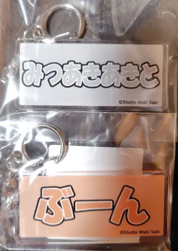 Boun [미츠아키아키토][분] 키링 2개 세트