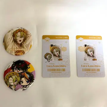 니지산지 EN 루카 카네시로 Luxiem 대만 카드 캔뱃지 묶음 판매