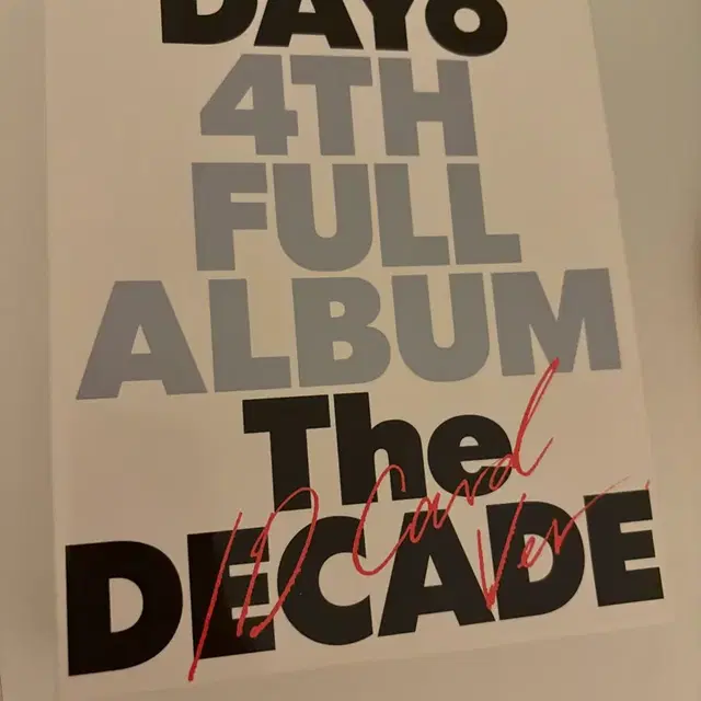 데이식스 The Decade 아이디카드 앨범