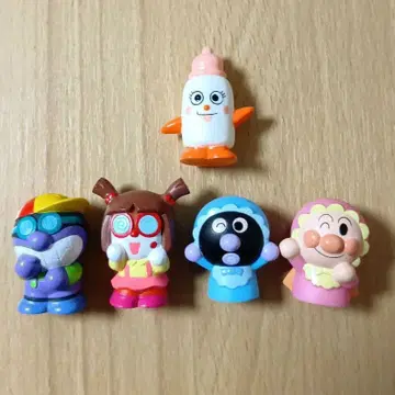 호빵맨 손가락 인형 소프트 비닐 밀크 보이, 바이키치 군, 아기