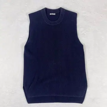 AURALEE 오라리 니트 베스트 크루넥 네이비 S