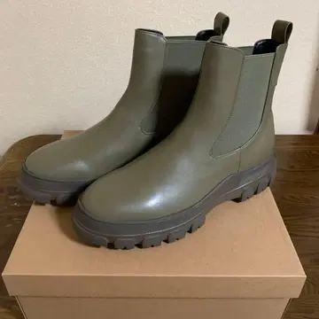 볼륨 밑창 사이드 고어 부츠 카키 3L