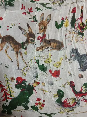 츠모리치사토 밤비 동물 쉬폰 스커트