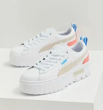 PUMA 통굽 24.0 푸마 메이즈 클래식 우먼 스니커즈 화이트