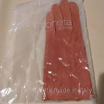 Sermoneta 살몬 핑크 가죽 그로브