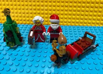 LEGO 산타와 미세스 산타 세트 루돌프 썰매 크리스마스 트리 정품