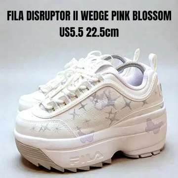 새상품급 25 모델 FILA 휠라 디스럽터 2 웨지 22.5 통굽