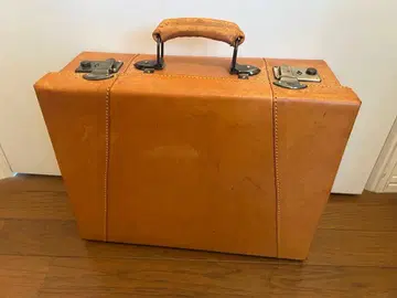 천연 가죽 트렁크 앤티크 브라운