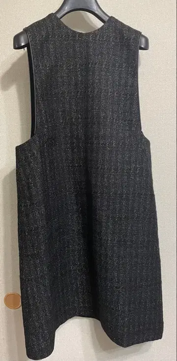 새상품 이에나 IENA & NAVY 트위드 BOX 오버롤 스커트 38