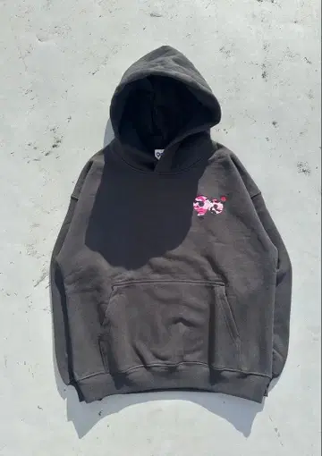 9090 다크 그레이 후드 부착 후드티