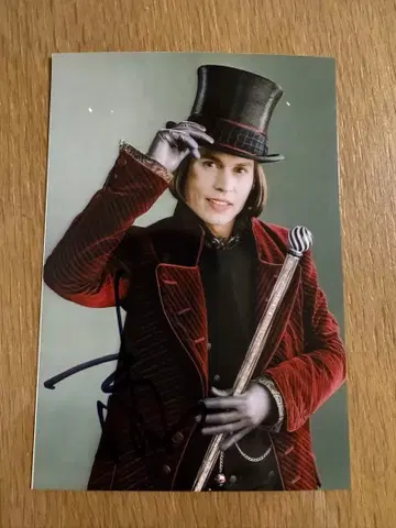 도쿄 코믹콘 조니 뎁 친필 사인 사진 3 찰리와 초콜릿 공장