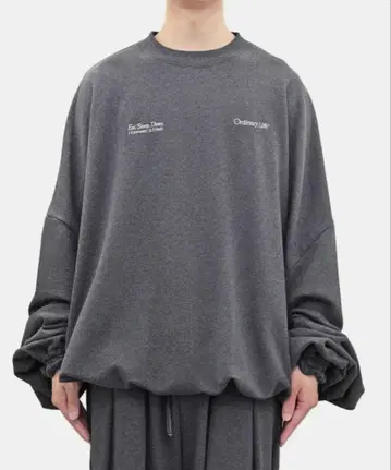 [ SHINYAKOZUKA ] ORDINARY GIANT CREW 차콜