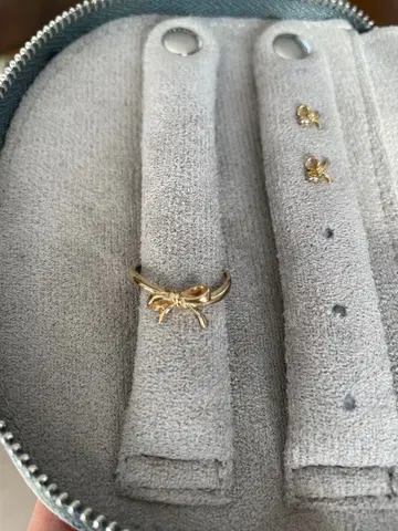 K10 리본 모티브 반지 10호