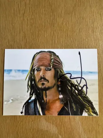 도쿄 코믹콘 조니 뎁 친필 사인 포함 사진 1 파이리츠 오브 더 캐리비안