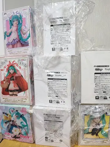 [태국 한정판 보통] 하츠네 미쿠 8체 세트 모음 피규어