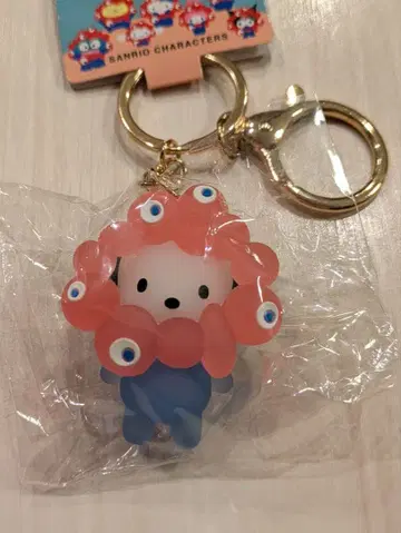 오사카 간사이 엑스포 입체 마스코트 클리어 컬러 키링 [ 포차코 ]