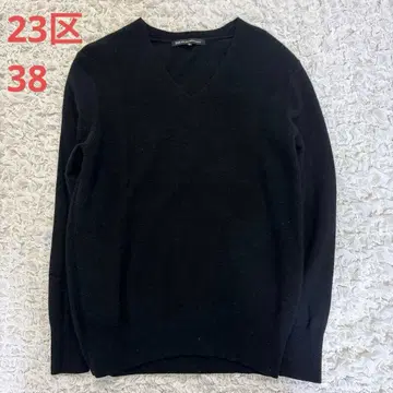 23구 스웨터 38 블랙 울 캐시미어