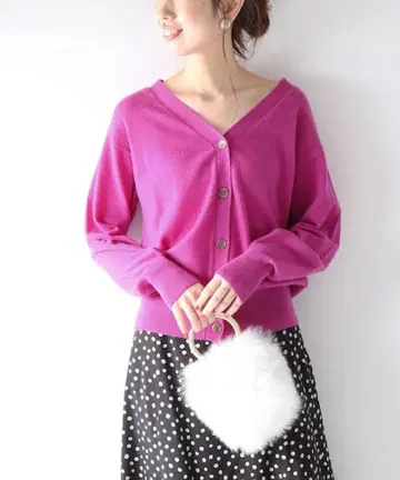 Spick & Span 퓨어 캐시미어 2wayV 가디건