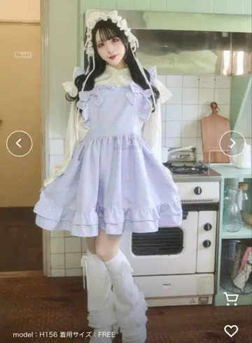 WEGO Whinny 오사보리메이드짱 원피스 스카이블루