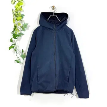 유니클로 풀 집업 후드티 후디 (S) 네이비 방한 보아 안감 남녀 공용