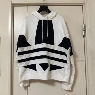 아디다스 오리지널 라지 로고 트레포일 후드티 사이즈 L