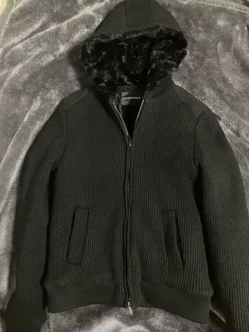 EMPORIO ARMANI 퍼 블루종