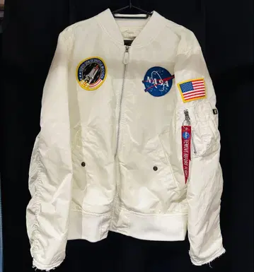 NASA MA-1 플라이트 자켓 화이트