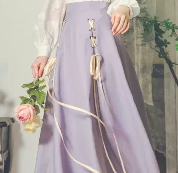 marusmachina 마누스마시나 연보라 퍼플 스커트 리본