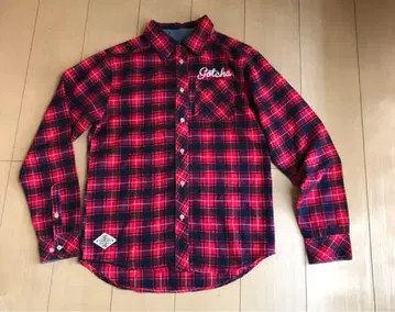 Gotcha 체크 무늬 셔츠 레드/네이비