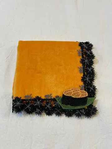 치카자와 레이스 성게 짙은 오렌지