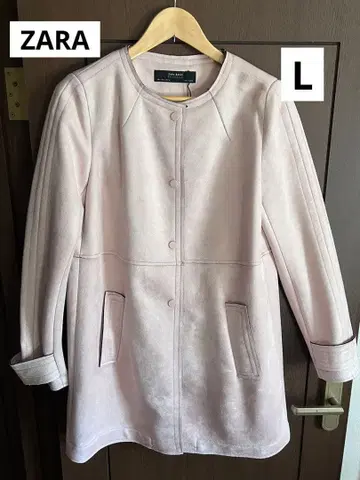 ZARA 거의 미사용! 스웨이드 느낌 벨벳 자켓 미들 기장