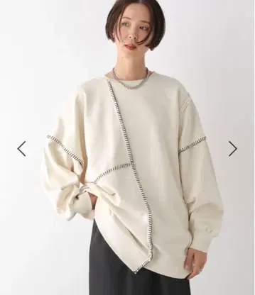 리메이크 스티치 쭈리 튜닉 아이보리 FREE 사이즈