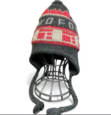 241 TWO FOR ONE 노르딕 무늬 이어 플랩 니트 모자