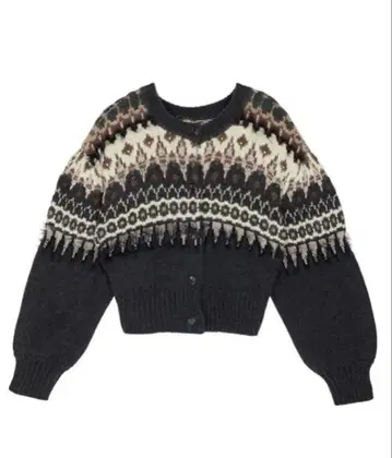 Ameri UND 2WAY LADY NORDIC KNIT CARDIGAN