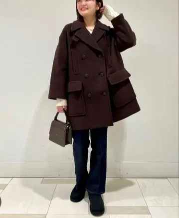 IENA 슬로브 이에나 멜톤 빅 P 코트