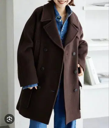 IENA 슬로브 이에나 멜톤 빅 P 코트