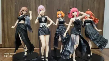 5등분의 신부 블랙 드레스 피규어 5체 세트