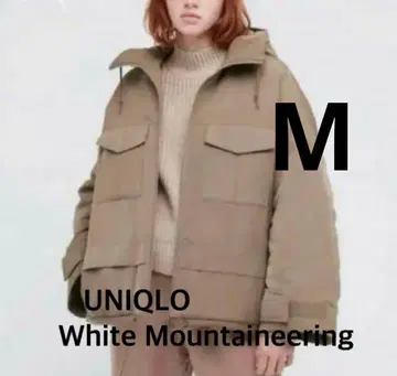 유니클로 하이브리드 다운 오버 후드티 M