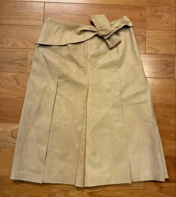 INGEBORG 잉게보그 리본 포함 스커트 양가죽 100% S