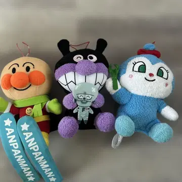 코킨짱 세균맨 3개 세트! 코로후와 봉제 인형 호빵맨