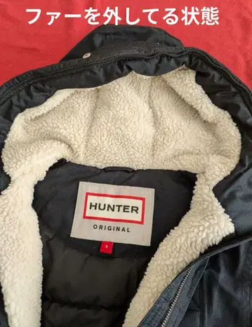 HUNTER ORIGINAL 블랙 코트 S 사이즈