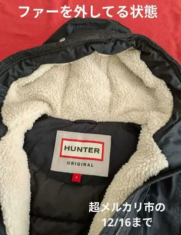 HUNTER ORIGINAL 블랙 코트 S 사이즈